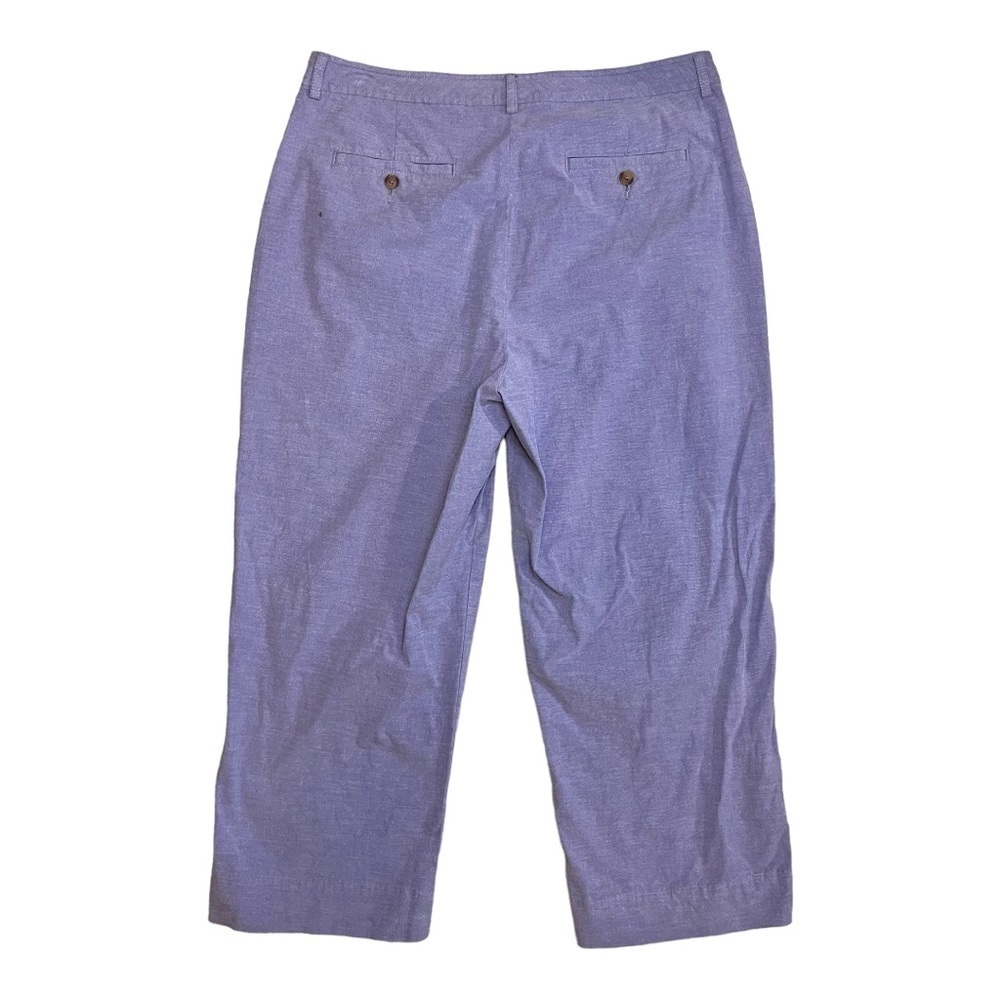 LL Bean Cotton Capri Pants in Blue - Picture 5 of 10